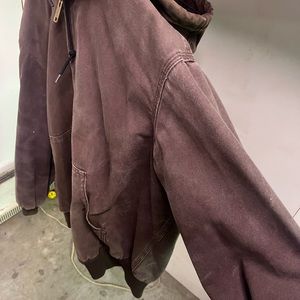 Carhartt jacket with hood, silk lined